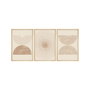 Wallity Huhu258 Cuadro Decorativo enmarcado 50 x 70 cm (3 Piezas)